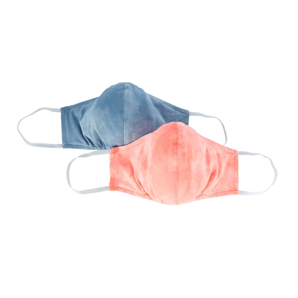 A.L.C. Tie-Dyed Cotton Face Mask 2-Pack, NEW